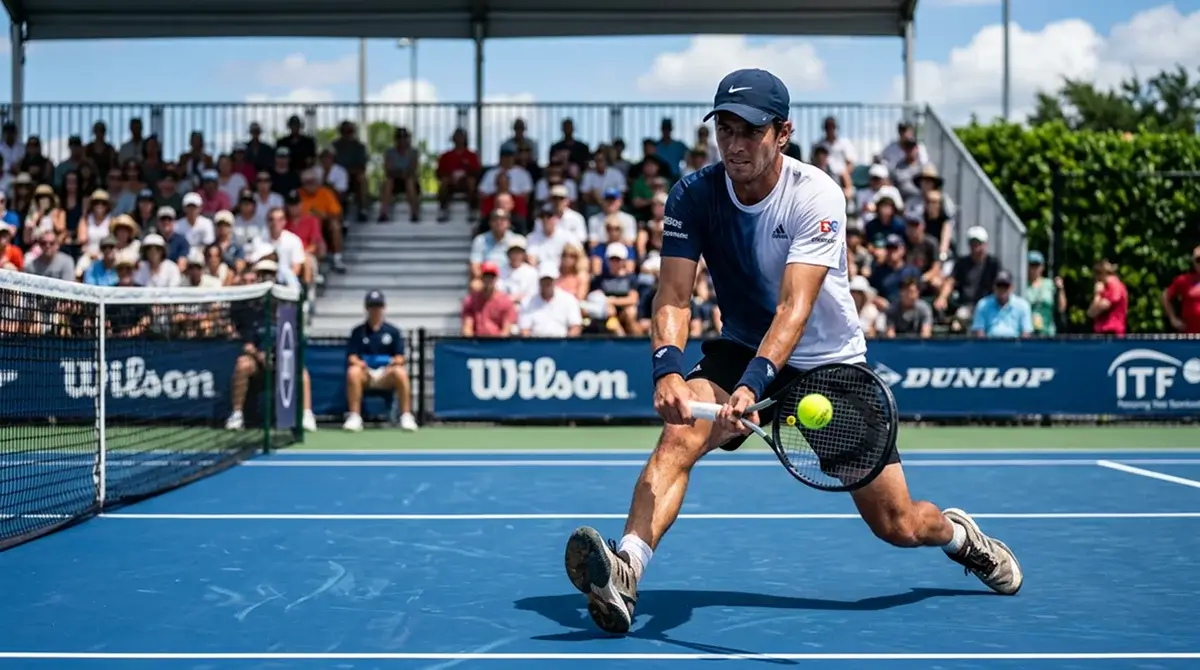 A well-prepared underdog competing strongly in an early Australian Open round