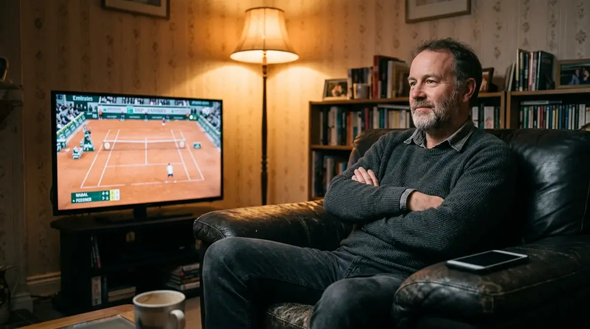A tennis bettor staying calm during a frustrating run of losing bets