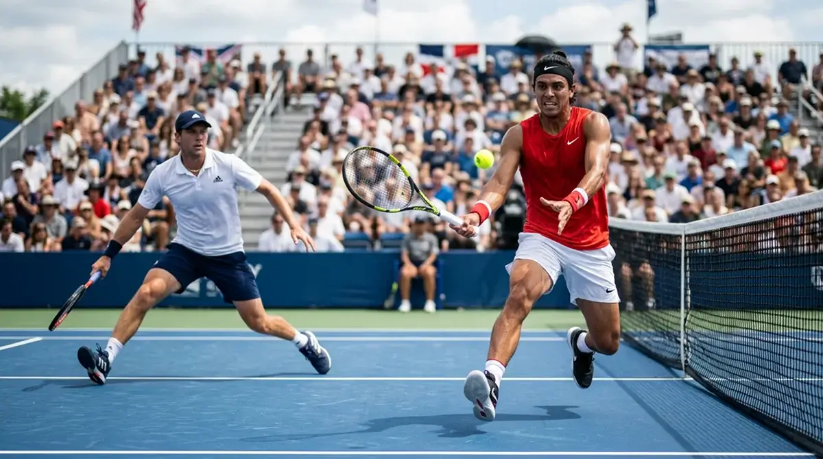A stylistic mismatch where one player nicks a single set