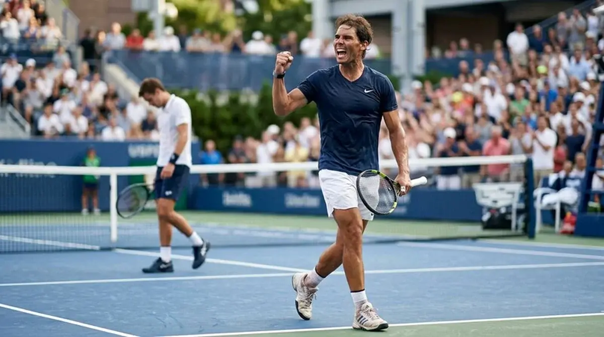 A best-of-three match resolving into a clear set score