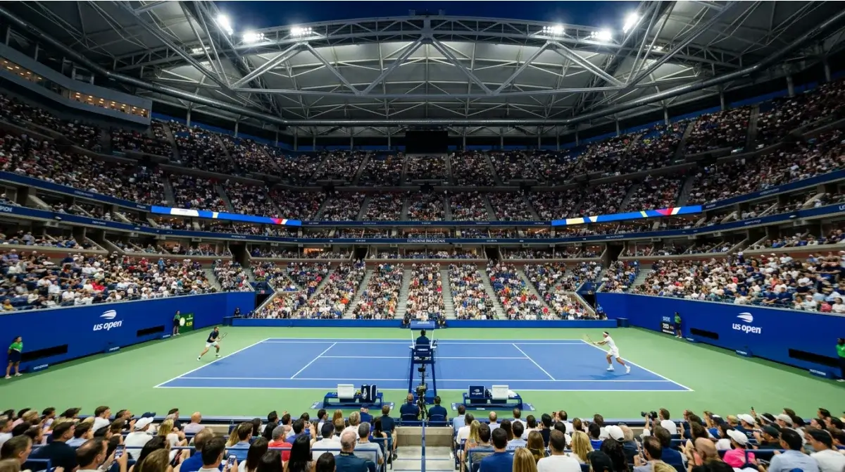 A Grand Slam match in full flow with live markets running across the fortnight