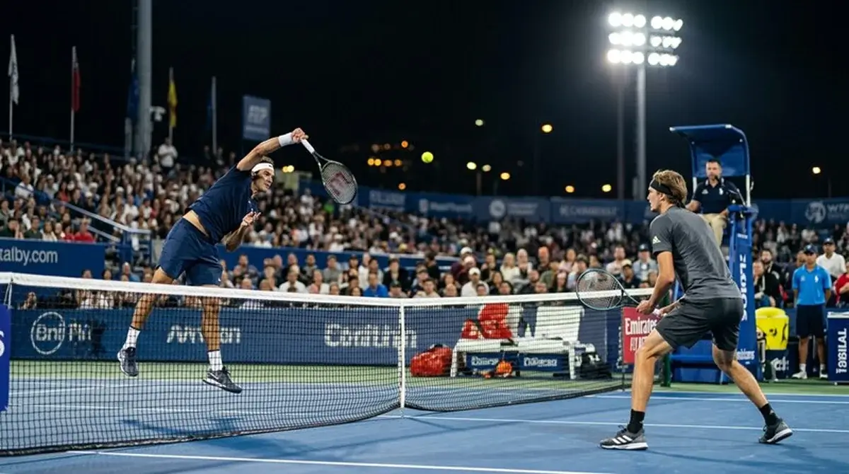 Two strong servers producing a high-scoring stalemate