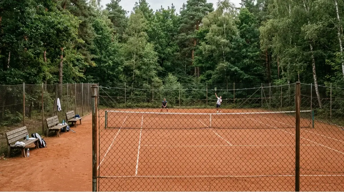 A near-empty remote court where lower-tier matches attract little scrutiny