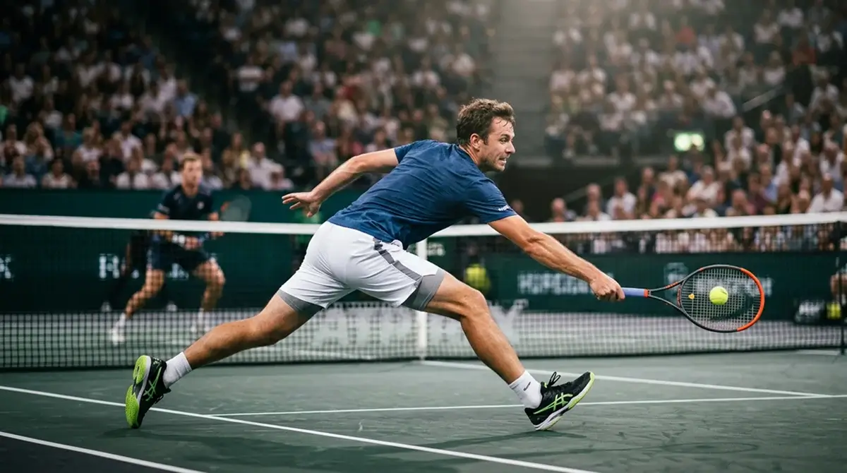 A tennis match swinging dramatically as momentum shifts between players