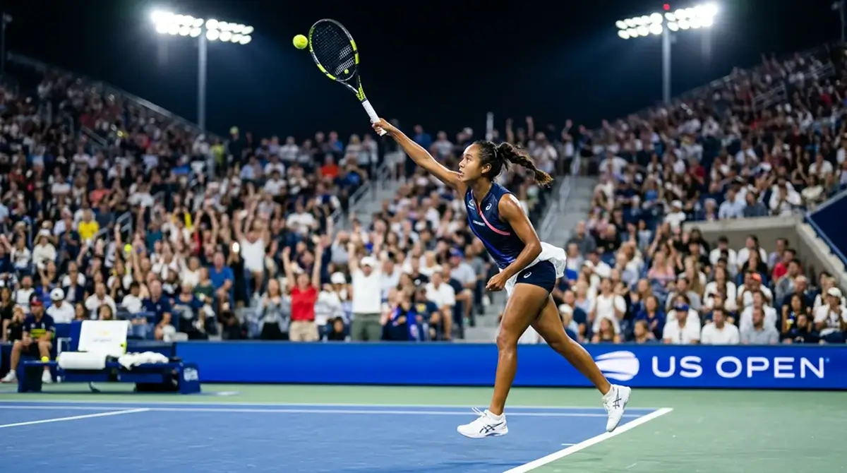 A streetwise underdog serving with power at the US Open